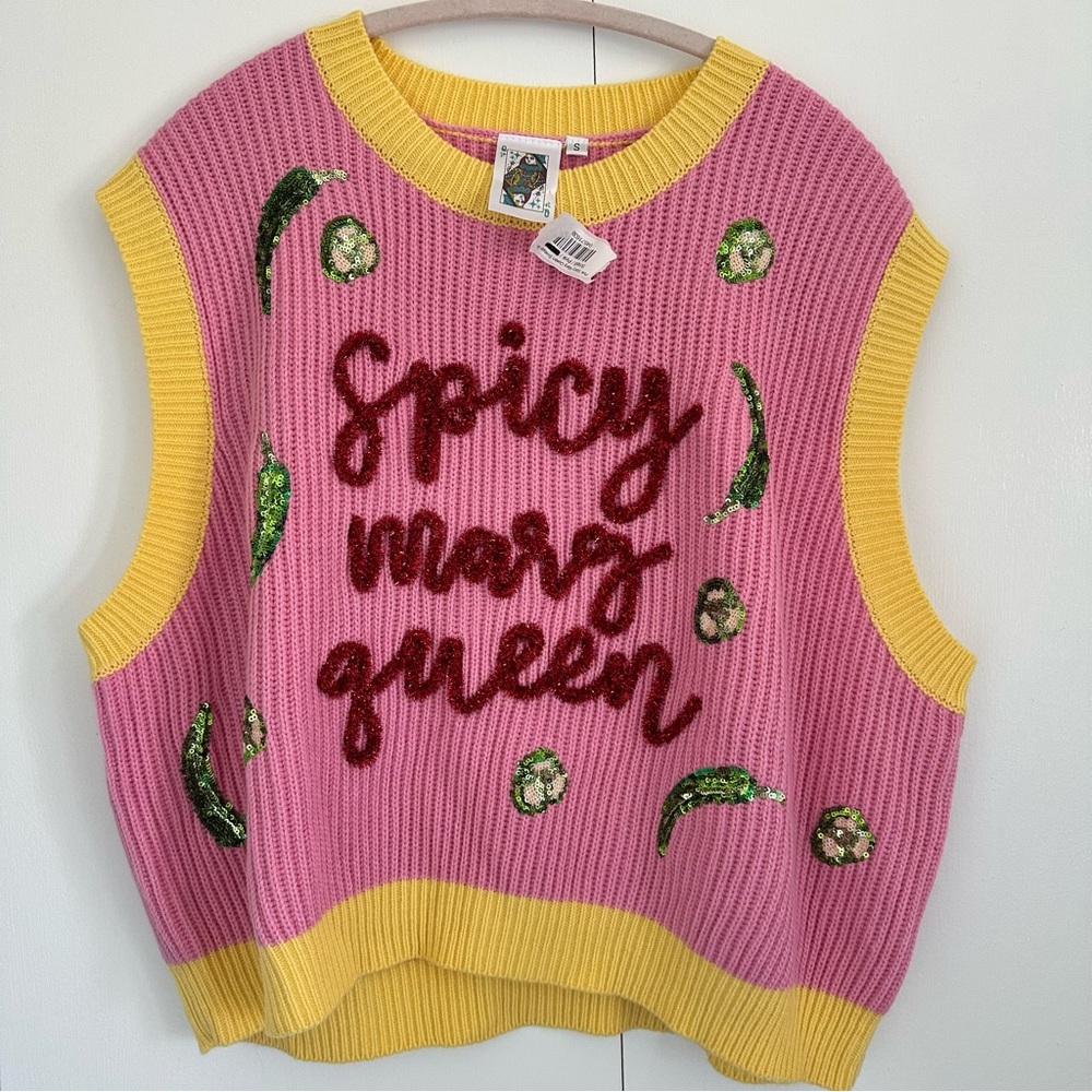 QUEEN OF SPARKLES Spicy Marg Queen Sweater